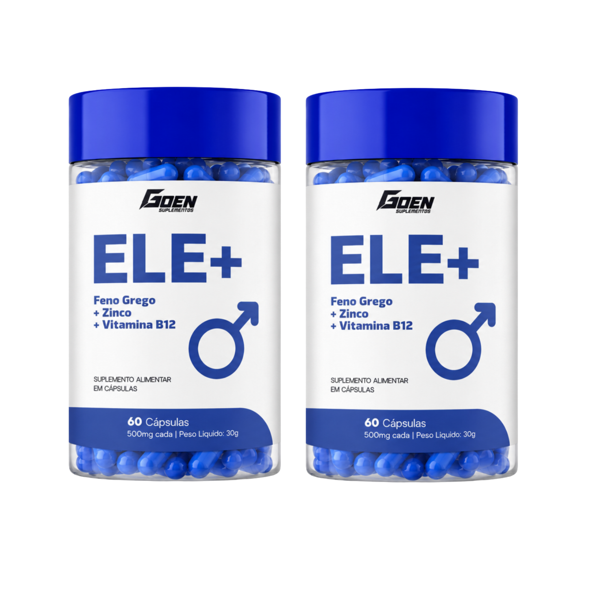 ELE+ Feno Grego, Zinco e Vitamina B12   Testosterona e Libido Masculina