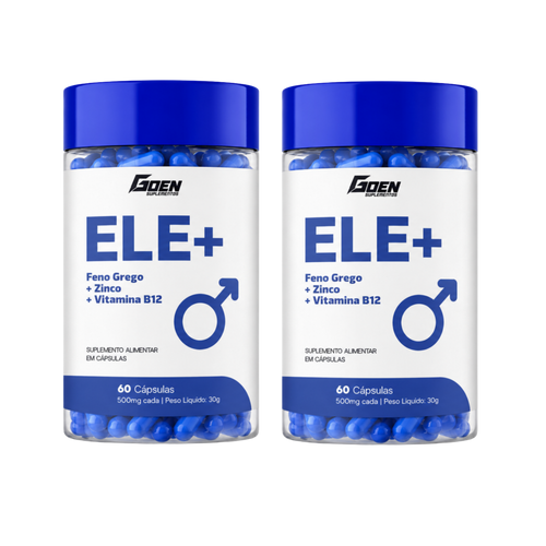 ELE+ Feno Grego, Zinco e Vitamina B12   Testosterona e Libido Masculina