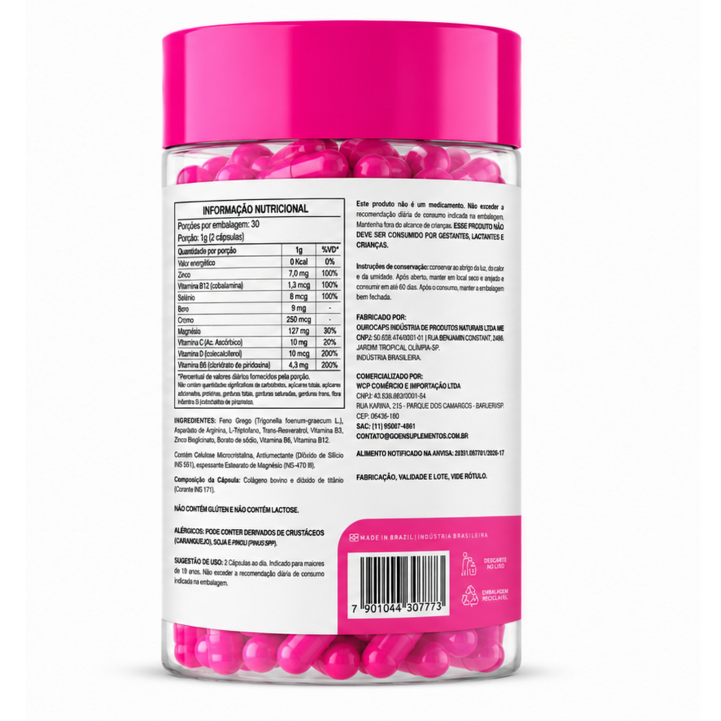 ELA+ Feno Grego, L-Triptofano e Vitamina B12   Equilíbrio Hormonal Feminino